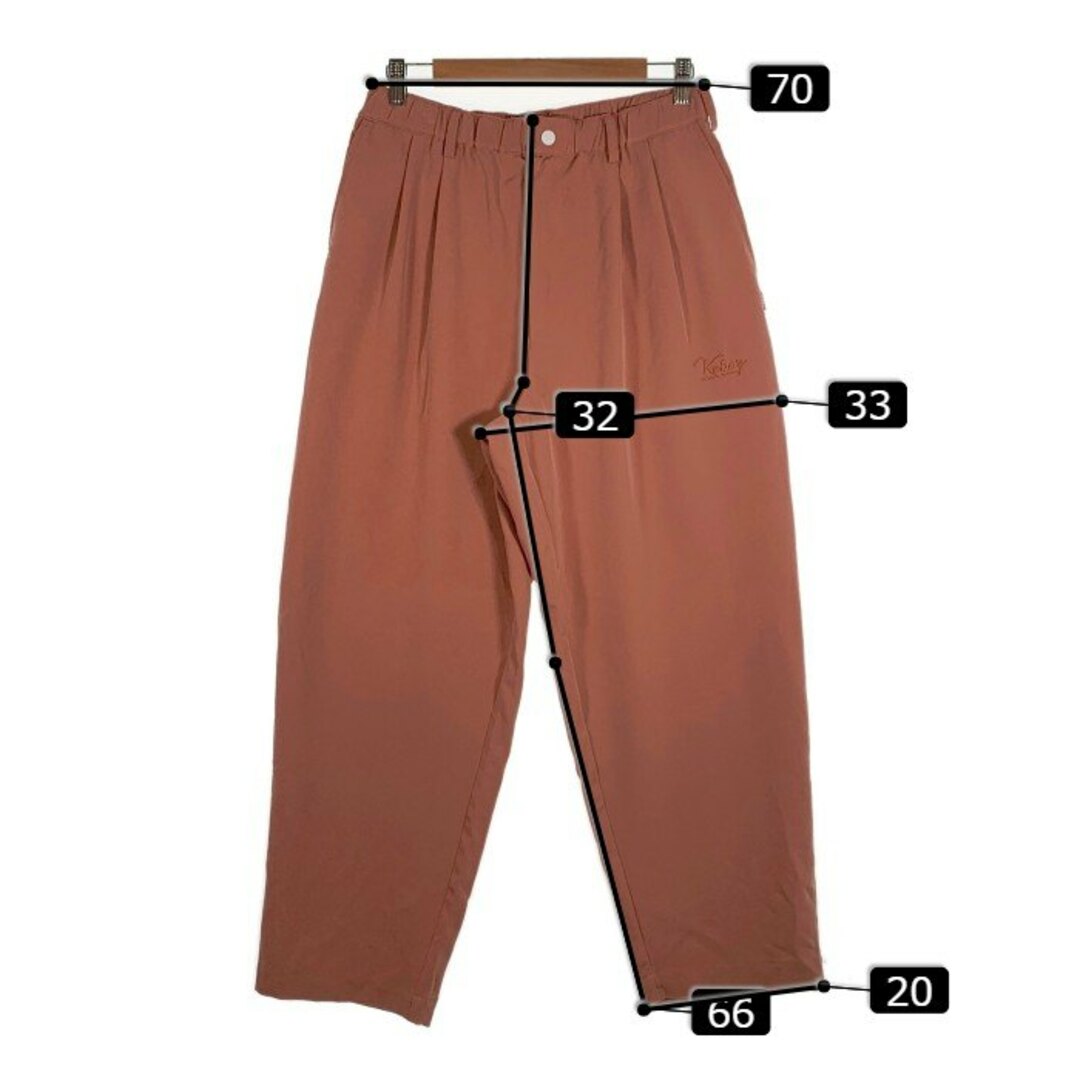Keboz ケボズ 2タック イージースラックス サーモンピンク Size M メンズのパンツ(その他)の商品写真
