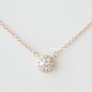 ティファニー シリアルあり バイザヤード ネックレス 約0.2ct【15196】