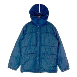 ザノースフェイス(THE NORTH FACE)の★THE NORTH FACE ノースフェイス 70-80S 茶タグ 中綿 ジャケット ーフード付き FIBERFILL2  ファイバーフィル ブルー sizeL(ダウンジャケット)