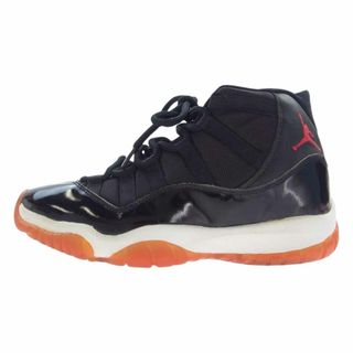 NIKE AIR JORDAN ナイキ ジョーダン スニーカー 130245-062 11 RETRO BRED 1995年製 90s レトロ ブレッド ハイカット スニーカー  ブラック系 25.5cm【中古】(スニーカー)