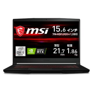 エムエスアイ(msi)のMSI ゲーミングノート GF63-10UD-059JP (ノートPC)