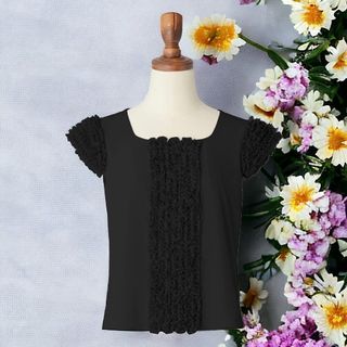 フォクシー(FOXEY)の春夏可愛い❤フォクシー❤Millefeuille Frill Top❤稀少42(シャツ/ブラウス(半袖/袖なし))