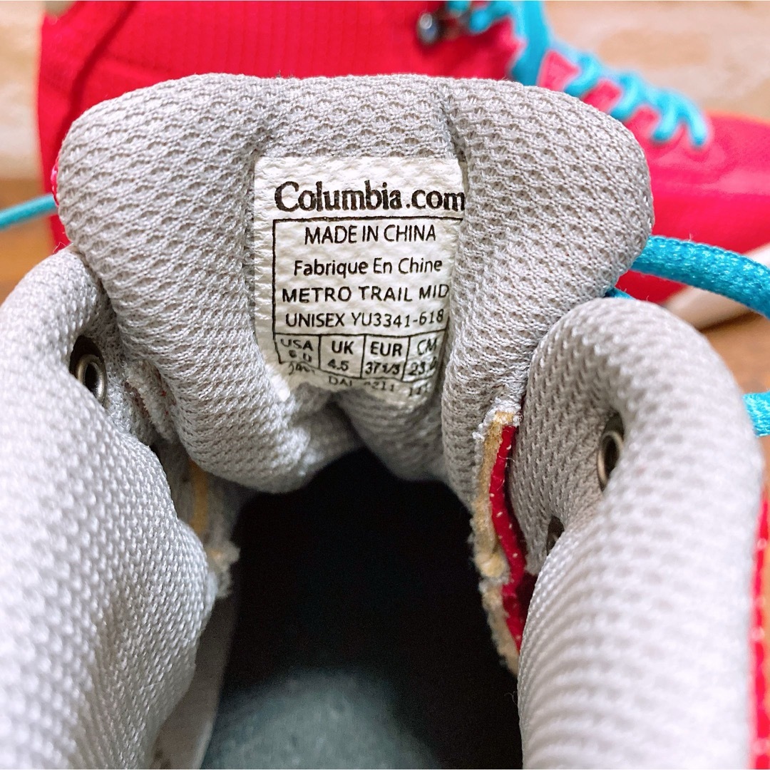 Columbia(コロンビア)の美品‼︎ [Columbia] ハイカットスニーカー(ピンク) 23cm レディースの靴/シューズ(スニーカー)の商品写真