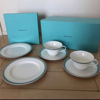 Tiffany & Co. - 【新品未使用】ティファニー ダンシングT 食器16点