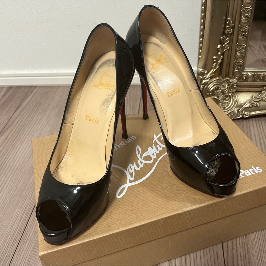 Christian Louboutin(クリスチャンルブタン)の【正規品】Christian Louboutin オープントゥパンプス レディースの靴/シューズ(ハイヒール/パンプス)の商品写真