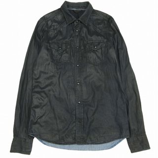 ディーゼル(DIESEL)のディーゼル ウエスタン シャツ ペイント加工 ペンキ デニム ダンガリーシャツ(シャツ)