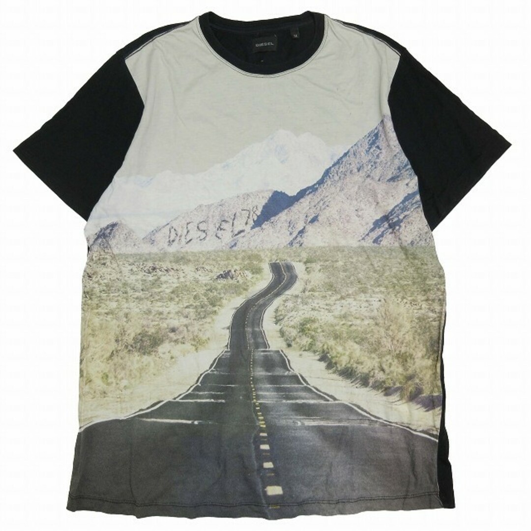 DIESEL(ディーゼル)のディーゼル DIESEL フォトプリント Tシャツ 半袖 風景 ハイウェイ メンズのトップス(Tシャツ/カットソー(半袖/袖なし))の商品写真