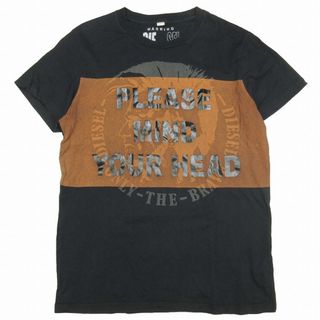 ディーゼル(DIESEL)のディーゼル DIESEL ブレイブマン ロゴ プリント Tシャツ 半袖(Tシャツ/カットソー(半袖/袖なし))