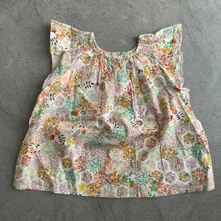 ボンポワン Bonpiont 花柄 フラワー シャツ ベビー 2 子供服 キッズ(シャツ/カットソー)