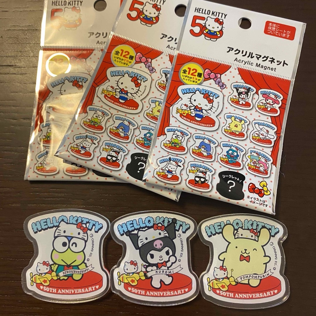 サンリオ(サンリオ)のサンリオ ダイソー マグネット エンタメ/ホビーのおもちゃ/ぬいぐるみ(キャラクターグッズ)の商品写真