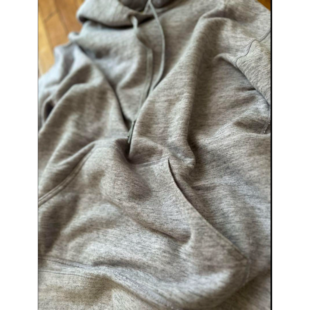 Drawer(ドゥロワー)のDrawer 杢Lightgray パーカー カシミヤコットン デザイン👕👚 レディースのトップス(パーカー)の商品写真