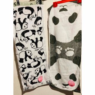 （朝霧様ご専用）【可愛すぎるセット♡】パンダのフェイスタオル ×2枚(タオル/バス用品)