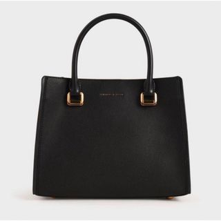 チャールズアンドキース(Charles and Keith)のCHARLES&KEITH　ショルダーバッグ バッグ ラージテクスチャード (ハンドバッグ)