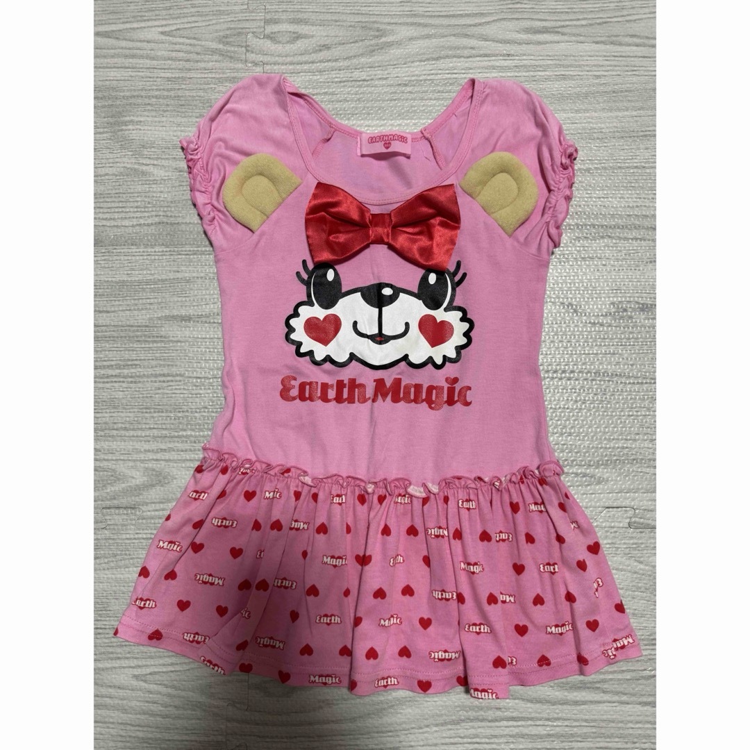 EARTHMAGIC(アースマジック)のアースマジック　マフィーちゃん　ワンピース キッズ/ベビー/マタニティのキッズ服女の子用(90cm~)(ワンピース)の商品写真