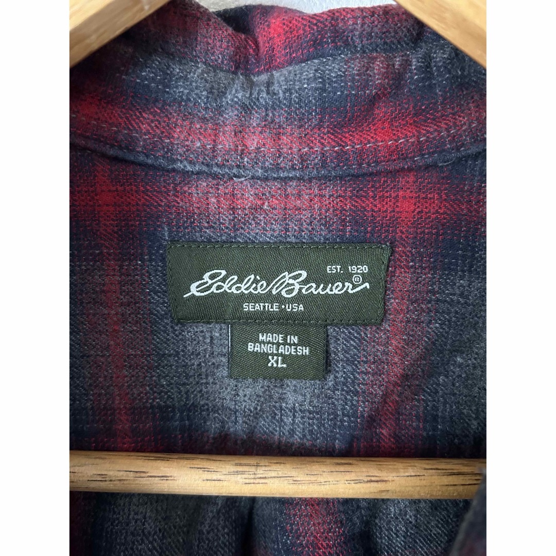 Eddie Bauer(エディーバウアー)のEddie Bauer オンブレチェックシャツ　ライトネルシャツ　長袖シャツ メンズのトップス(シャツ)の商品写真