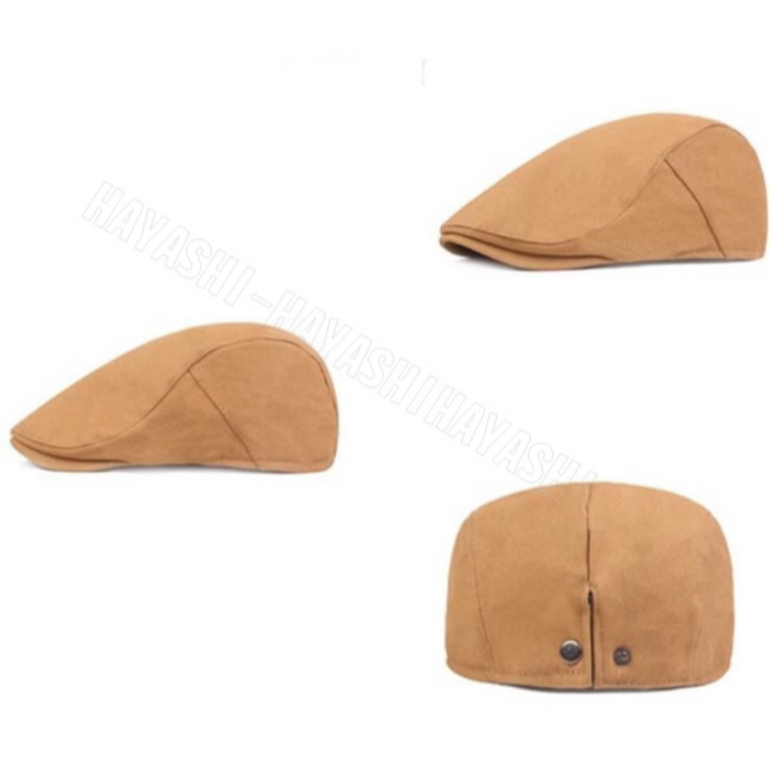 ベレー帽子　ハンチング 帽子 レトロフレンチ キャップ送料無料　男女兼用ベージュ メンズの帽子(ハンチング/ベレー帽)の商品写真