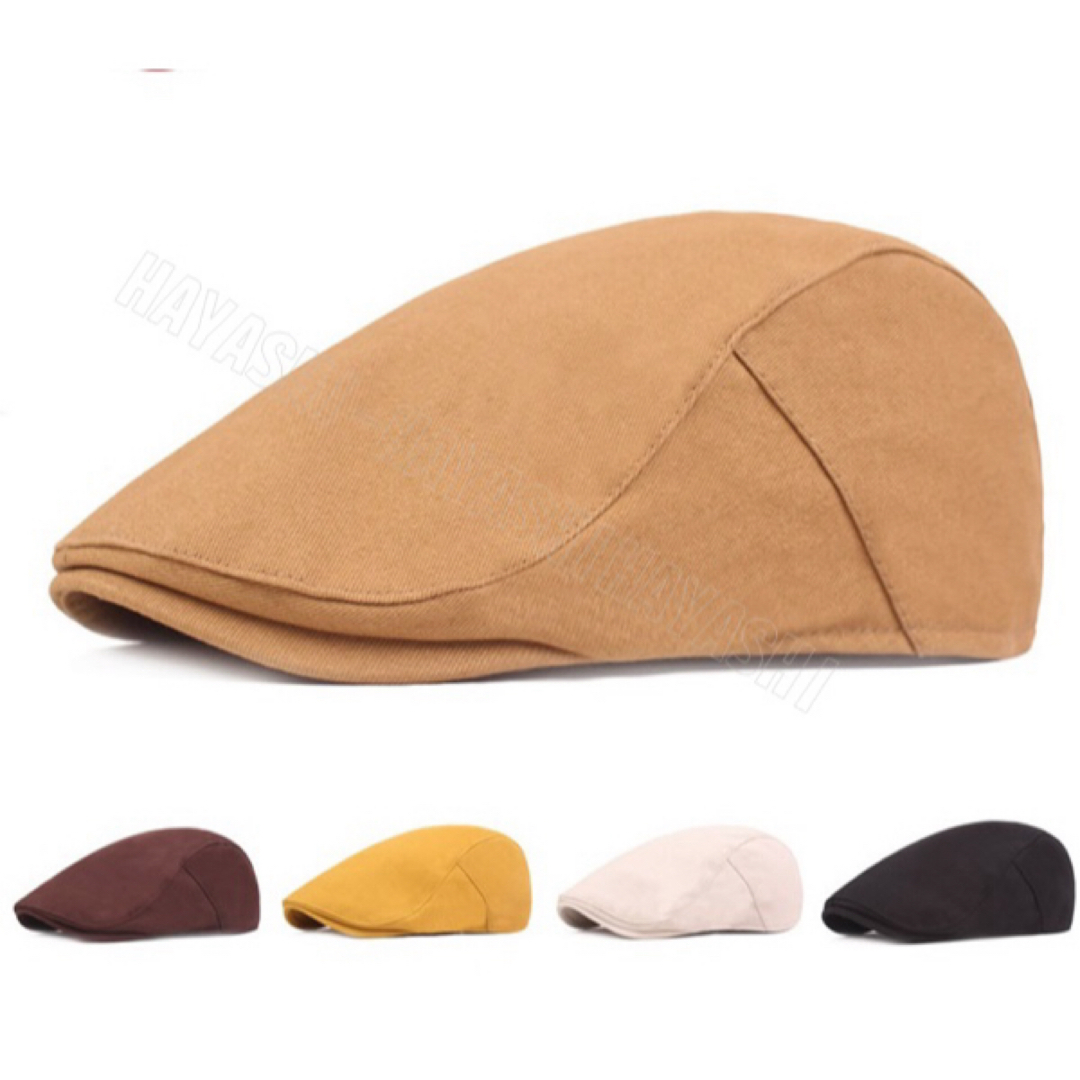 ベレー帽子　ハンチング 帽子 レトロフレンチ キャップ送料無料　男女兼用ベージュ メンズの帽子(ハンチング/ベレー帽)の商品写真