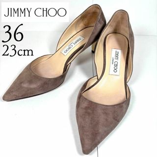 ジミーチュウ(JIMMY CHOO)の美品 JIMMY CHOO ジミーチュウ 23 サイドデザイン おしゃれ ヒール(ハイヒール/パンプス)