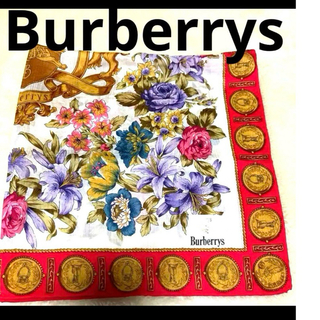 バーバリー(BURBERRY)のBurberrys  ハンカチ　大判サイズ　未使用シール付き(ハンカチ)