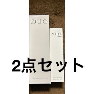 デュオ(DUO)のデュオ ザWクレイクレンズ&デュオメン ザ 薬用オールインワンジェルの2点セット(洗顔料)