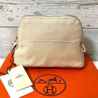 エルメス(Hermes)の【未使用】HERMES  ボリードポーチ  ミニミニ  ナチュラル  キャンバス(ポーチ)