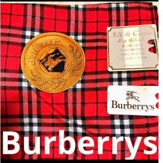 バーバリー(BURBERRY)のBurberrys 大判サイズハンカチーフ　Silk&Cotton(ハンカチ)