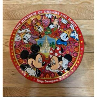 ディズニー(Disney)のディズニー　空き缶　円形　丸形(容器)