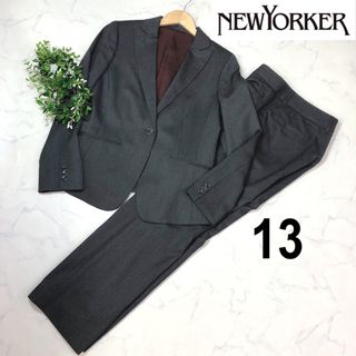 ニューヨーカー(NEWYORKER)のニューヨーカーのグレーのパンツスーツ13号XL(スーツ)