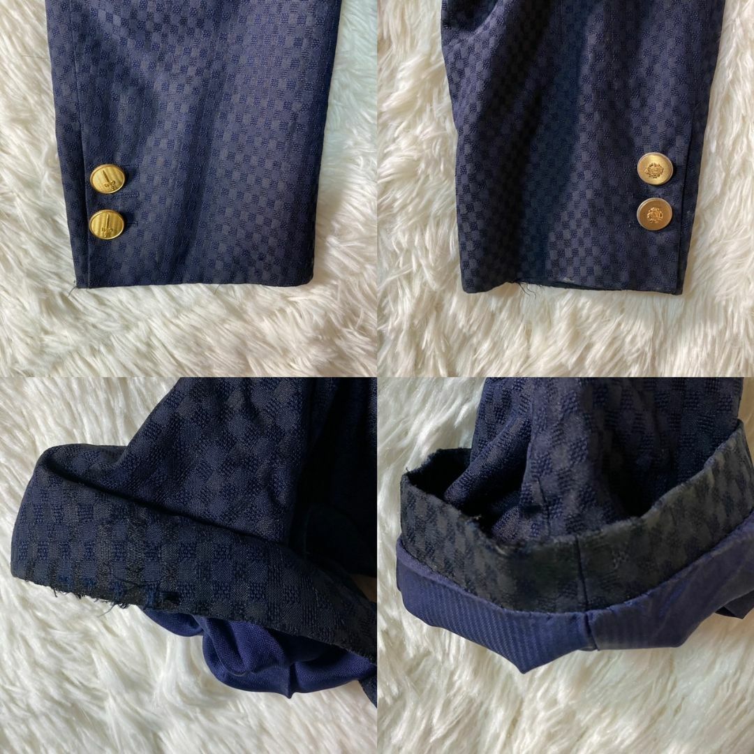 CARVEN(カルヴェン)のシルク100% CARVEN 紺ブレ 金ボタン テーラードジャケット 165 メンズのジャケット/アウター(テーラードジャケット)の商品写真