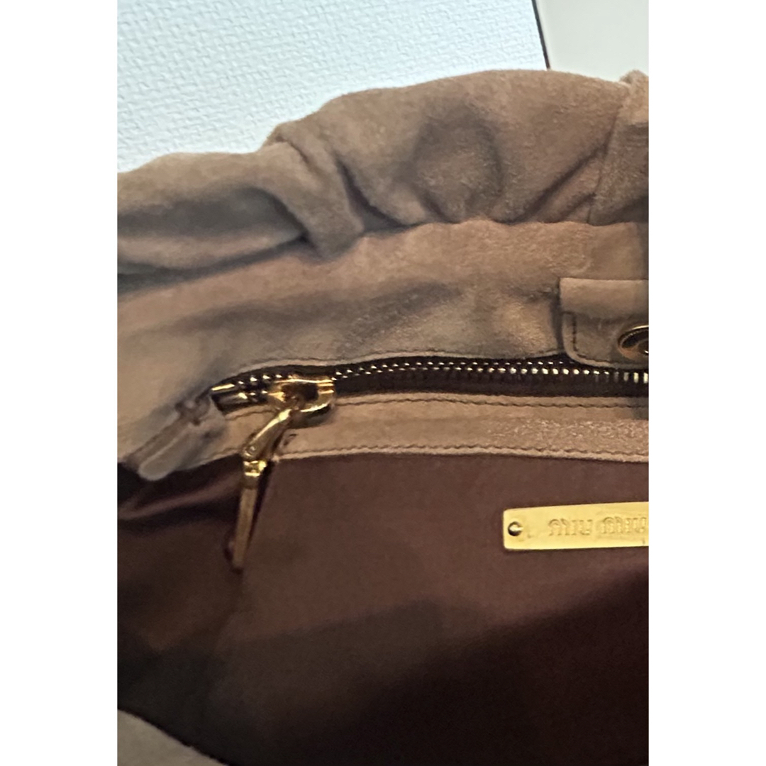 miumiu(ミュウミュウ)のミュウミュウ クリスタル バッグ 3way スウェード レディースのバッグ(ショルダーバッグ)の商品写真