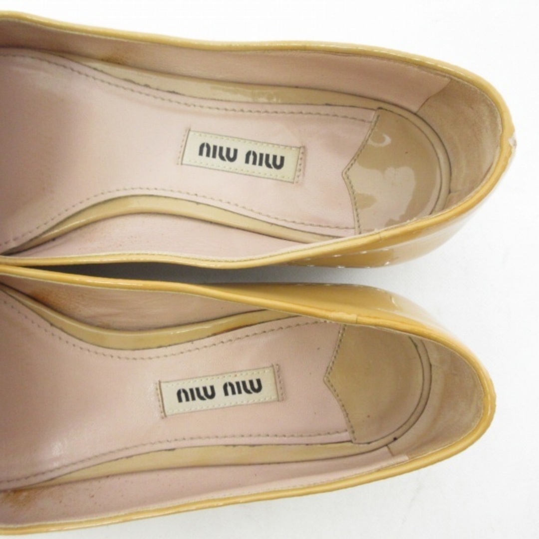 miumiu(ミュウミュウ)のmiumiu パテントパンプス シューズ 36 約22.5cm IBO47 レディースの靴/シューズ(ハイヒール/パンプス)の商品写真