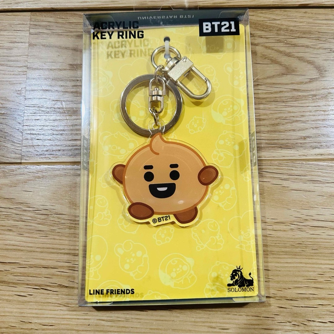 BT21(ビーティーイシビル)の【新品】BT21 アクリルキーリング　SHOOKY レディースのアクセサリー(チャーム)の商品写真