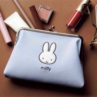 ミッフィー(miffy)のスプリング付録　ミッフィー　レザー調がま口ポーチ(ポーチ)