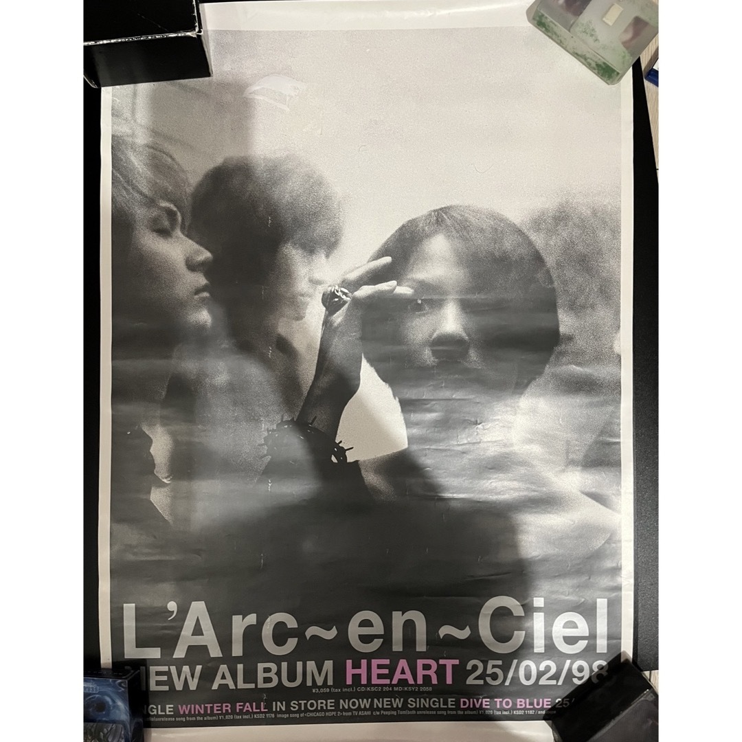 L'Arc〜en〜Ciel B2ポスター heart 痛みあり エンタメ/ホビーのコレクション(印刷物)の商品写真