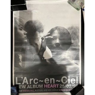 L'Arc〜en〜Ciel B2ポスター heart 痛みあり(印刷物)