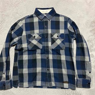 激レア タグ付新品 neighborhood オンブレチェックシャツ ブルー