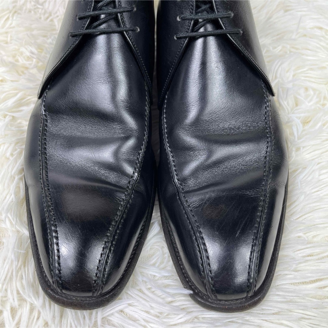 【SCOTCH GRAIN】スコッチグレイン（24）チャッカブーツ　ビジネス　黒 メンズの靴/シューズ(ドレス/ビジネス)の商品写真