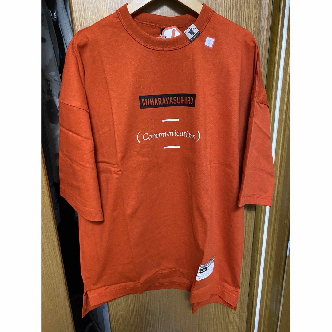 GU(ジーユー)のGU MIHARAYASUHIRO ビッグT(5分袖) オレンジ メンズのトップス(Tシャツ/カットソー(半袖/袖なし))の商品写真