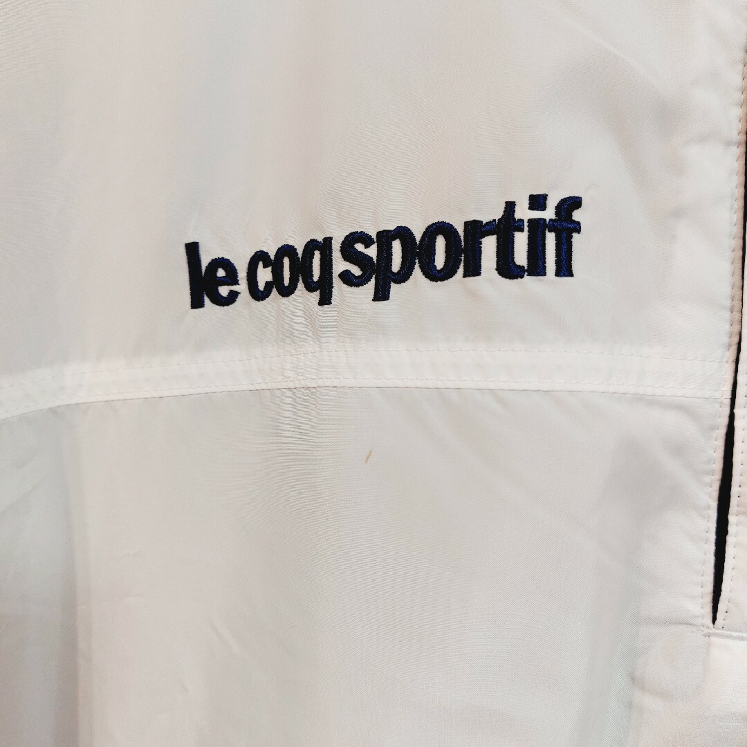 le coq sportif(ルコックスポルティフ)の【le coq sportif GOLF】美品 半袖ナイロンブルゾン メンズＬ スポーツ/アウトドアのゴルフ(ウエア)の商品写真