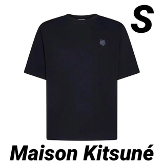 メゾンキツネ(MAISON KITSUNE')のメゾンキツネ メンズTシャツ ブラック Sサイズ MAISON Kitsuné(Tシャツ/カットソー(半袖/袖なし))