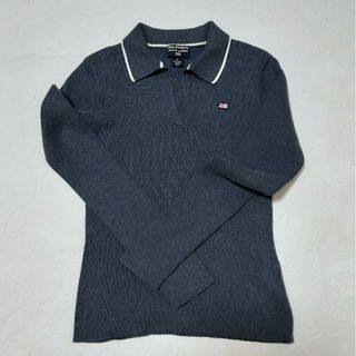 ラルフローレン(Ralph Lauren)の#RALPH LAUREN／コットン100%ニットセーターS(M可)グレー系美品(ニット/セーター)