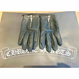 クロムハーツ(Chrome Hearts)のクロムハーツ  レザーグローブ ダガーZIP サイズ7 裏地カシミヤ仕様(その他)