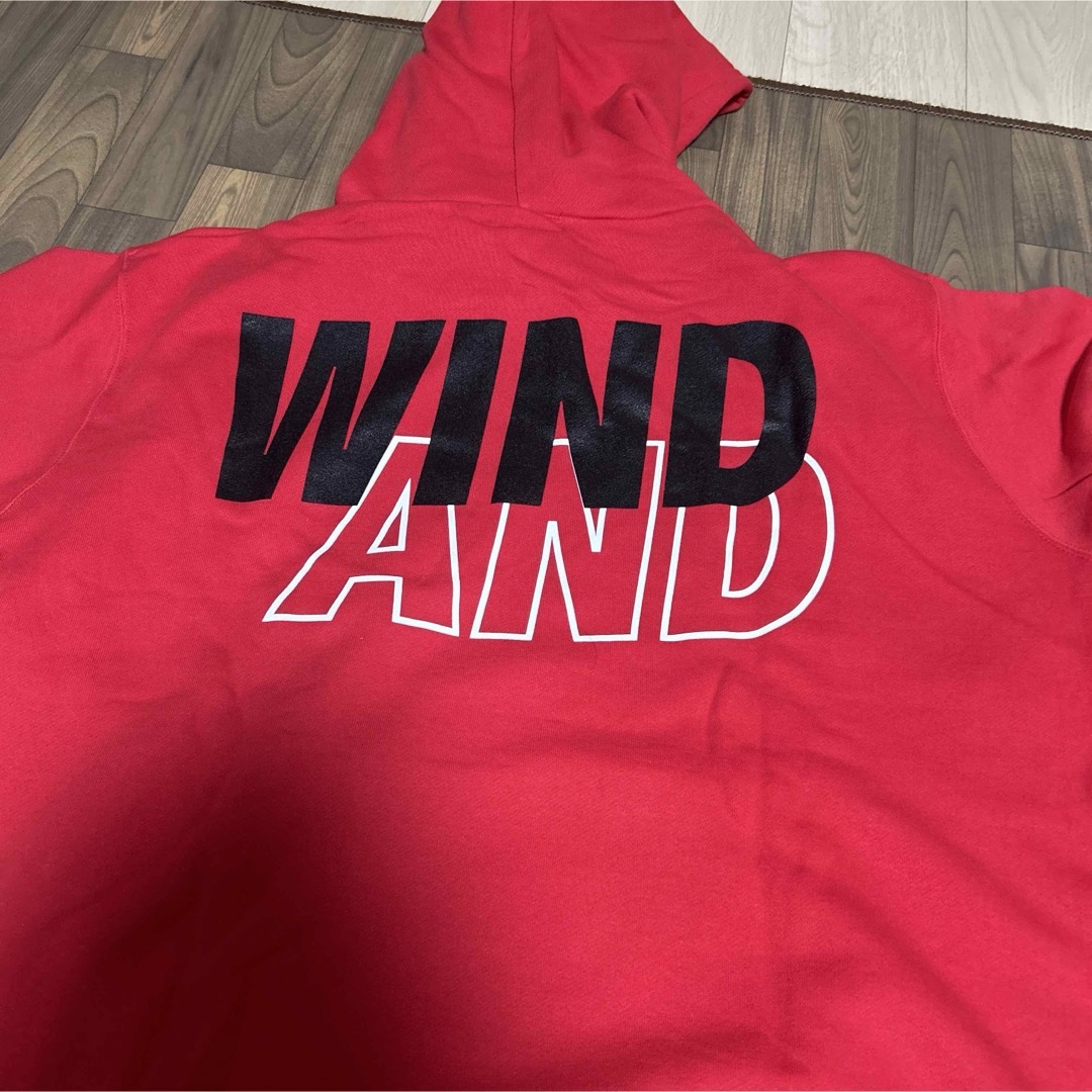 WIND AND SEA(ウィンダンシー)のwindandsea ビッグSEAロゴ パーカー レッドXLサイズ 新品 メンズのトップス(パーカー)の商品写真