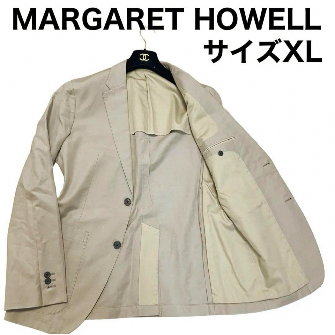MARGARET HOWELL テーラードジャケット　大きいサイズ　リネン混 | フリマアプリ ラクマ
