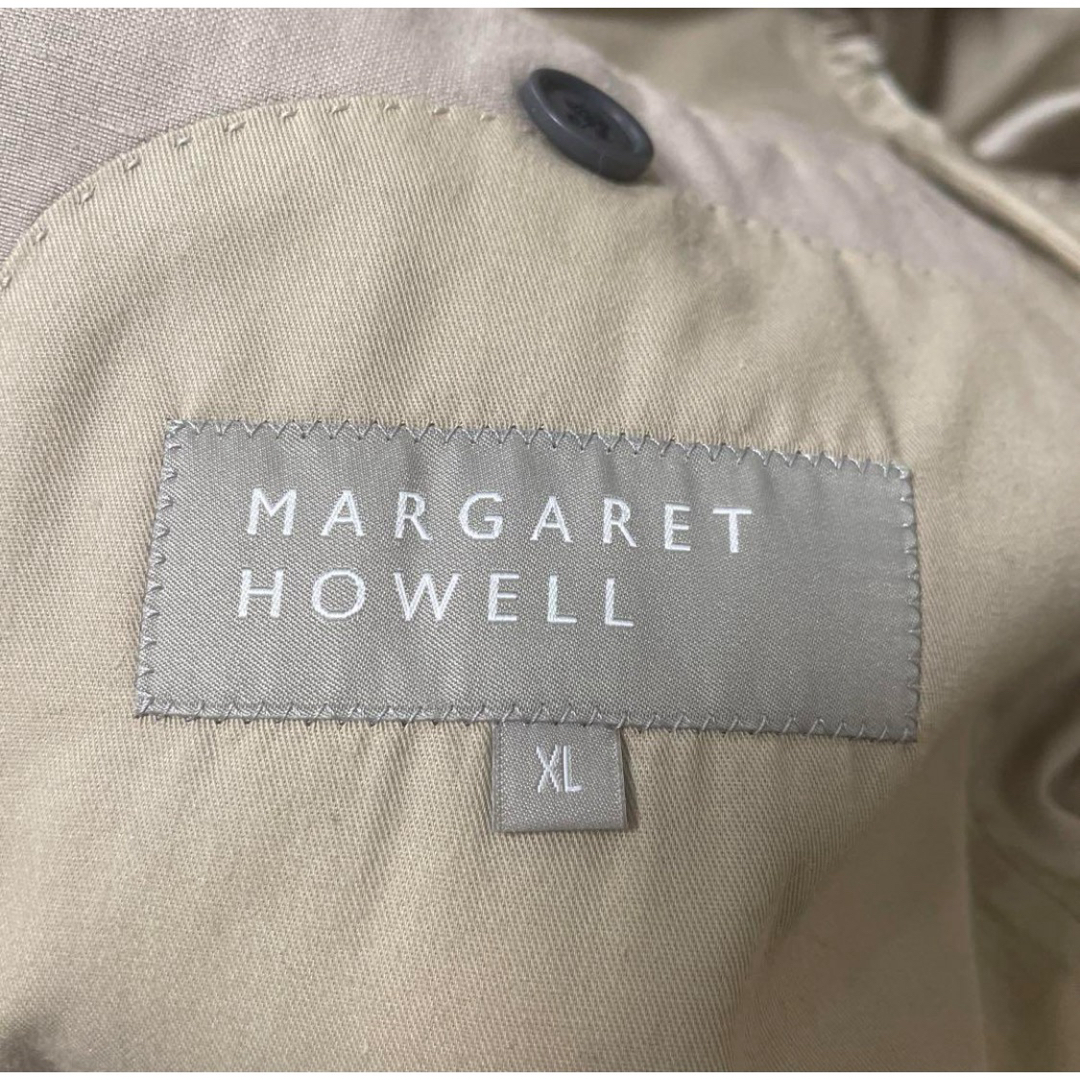 MARGARET HOWELL テーラードジャケット　大きいサイズ　リネン混