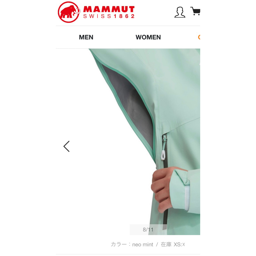 Mammut(マムート)のマムート　ハードシェルレディース スポーツ/アウトドアのアウトドア(登山用品)の商品写真