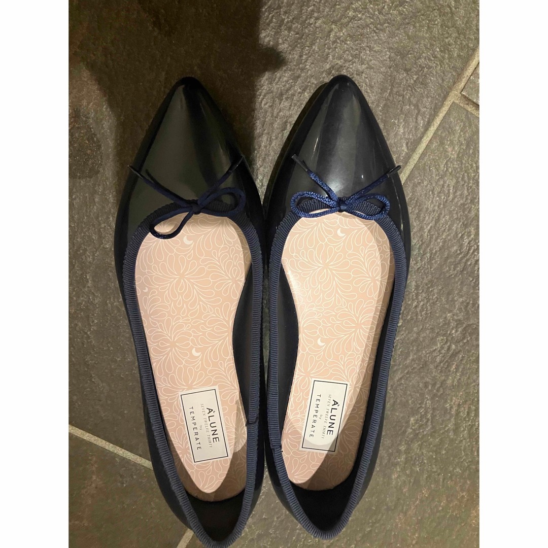 repetto(レペット)の美品　テンパレイト　TEMPERATE  ネイビー　ポインテッド　39 レディースの靴/シューズ(バレエシューズ)の商品写真