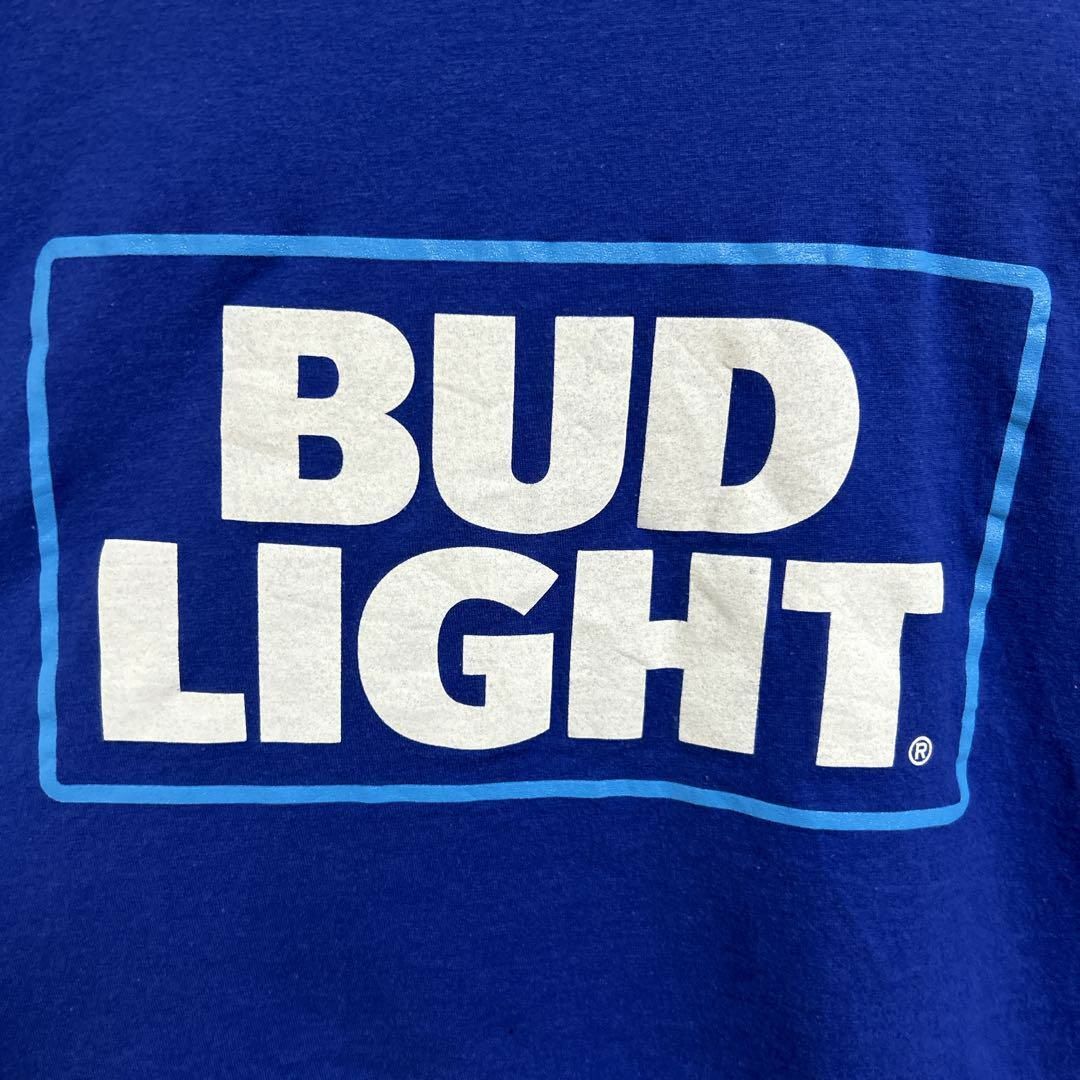 Hanes(ヘインズ)のBUD LIGHT バドライト ビール センターロゴ Tシャツ 半袖 輸入品 メンズのトップス(Tシャツ/カットソー(半袖/袖なし))の商品写真