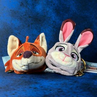 ディズニー(Disney)のディズニー ズートピア ニック ジュディ ファンキャップ キーホルダーぬいぐるみ(ぬいぐるみ/人形)