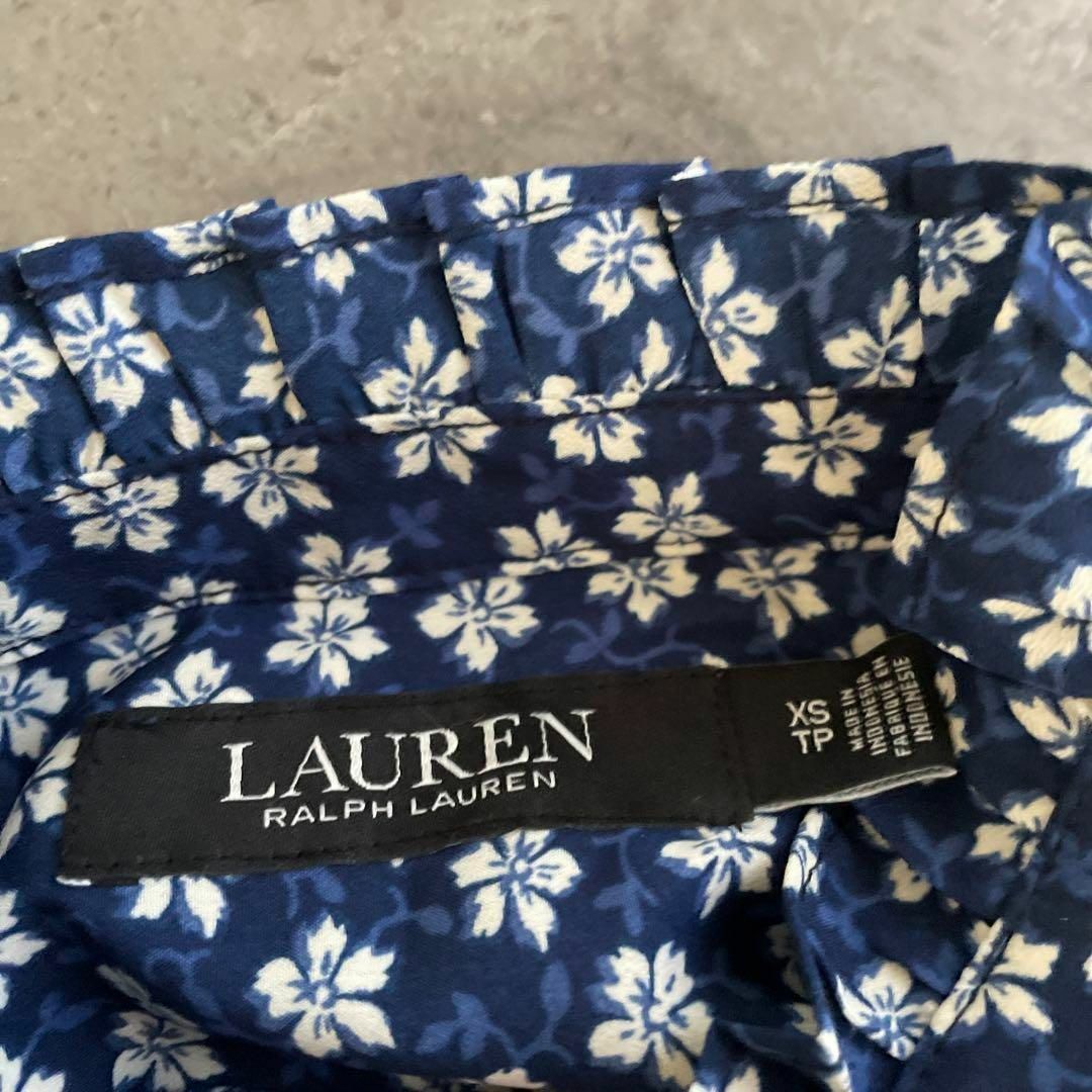 Ralph Lauren(ラルフローレン)のラルフローレン 花柄 ハイネック フラワー ブラウス シャツ トップス レディースのトップス(シャツ/ブラウス(半袖/袖なし))の商品写真